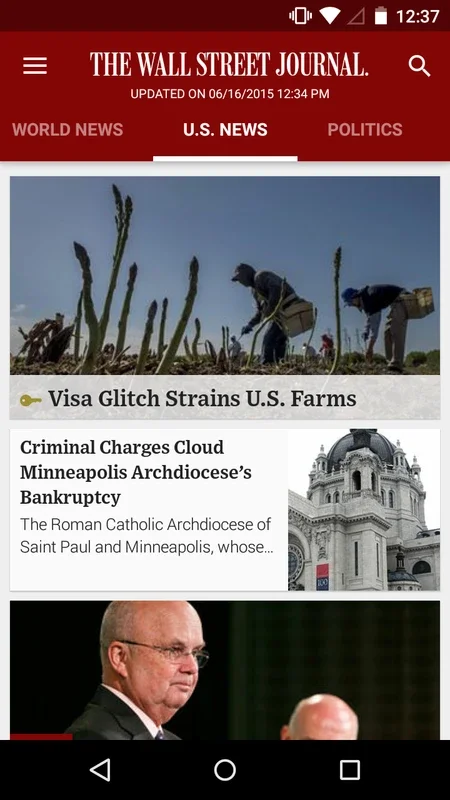 The Wall Street Journal for Android: Stay Informed