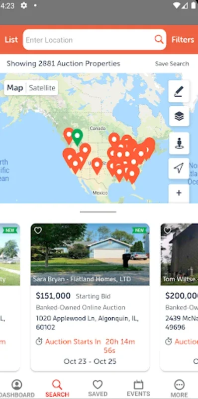 Xome Auction for Android - Bid on Real Estate Auctions