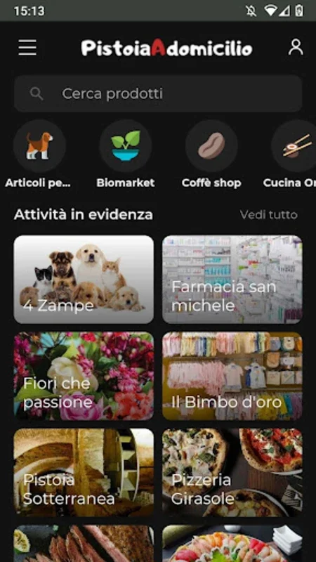 Pistoia a Domicilio for Android - Efficient Local Services