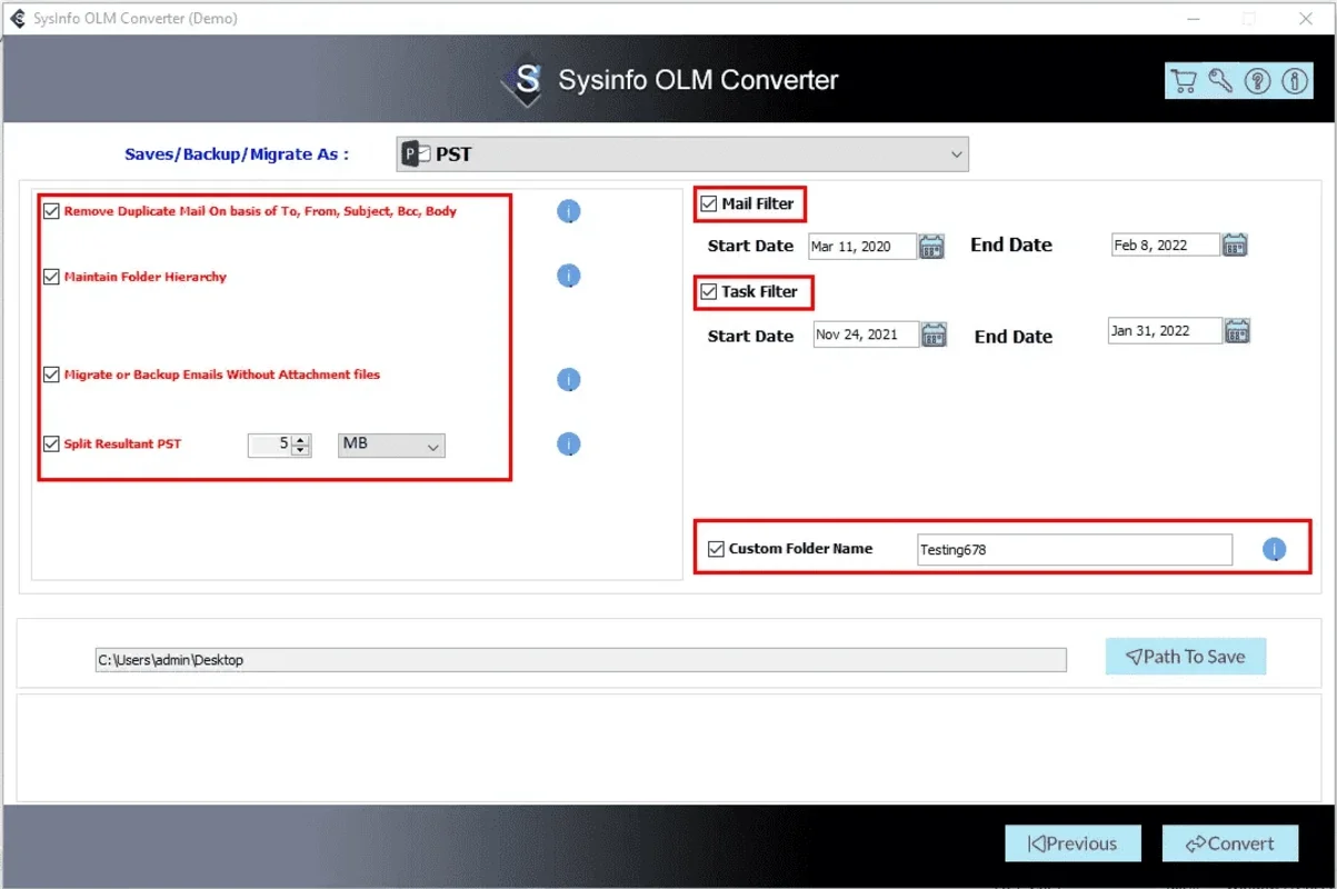 Sysinfo OLM Converter for Windows: Convert Mac OLM Files