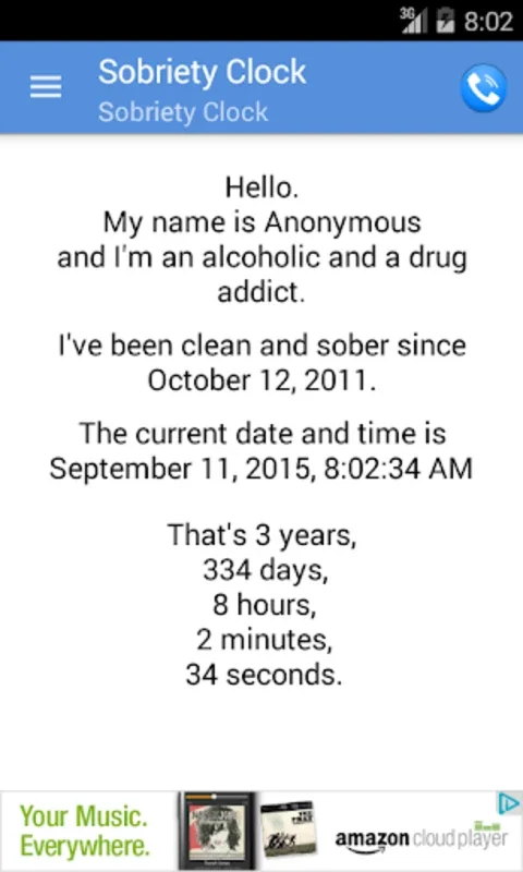 Sobriety Clock for Android: Track Your Sobriety