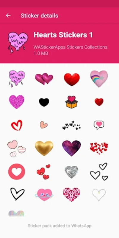 Stickers Hearts for Android - Express Love through Sticker Chat