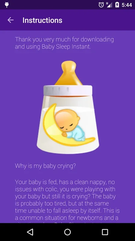 Baby Sleep Instant for Android - Create a Tranquil Sleep Environment