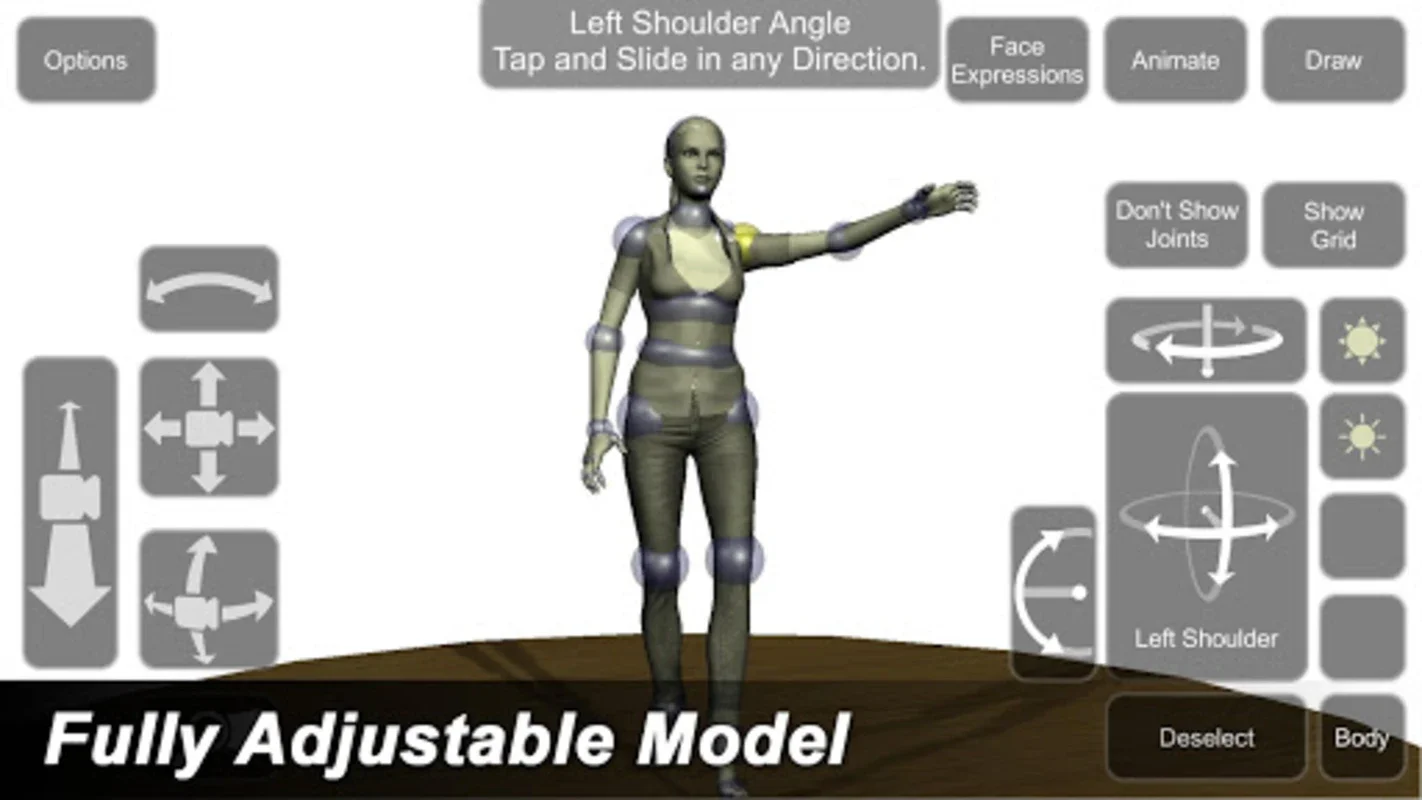 Female Mannequin for Android - Showcasing 3D Designs