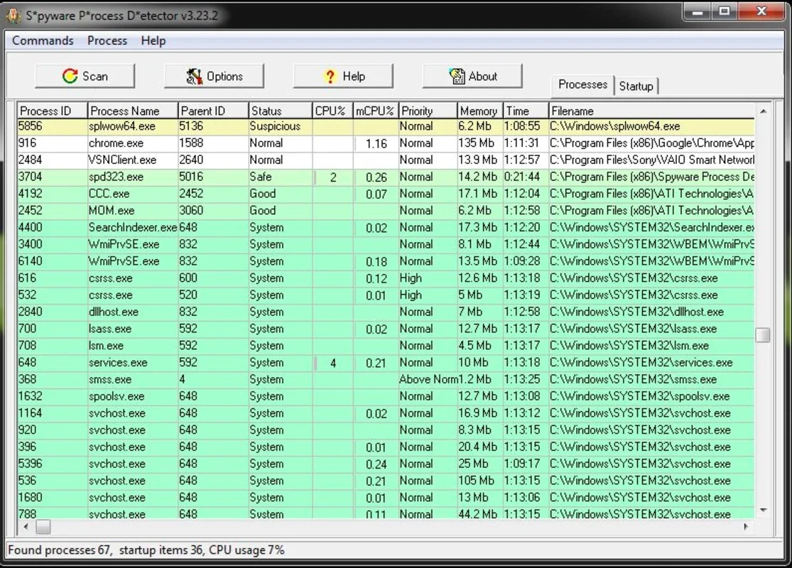 Spyware Process Detector for Windows - Protect Your System