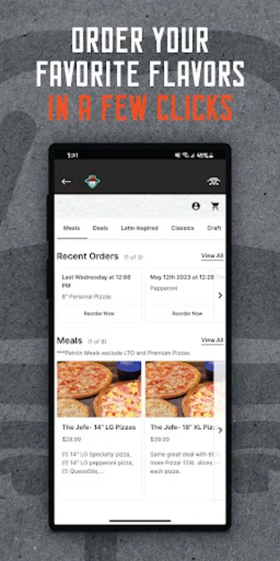 Pizza Patrón for Android: Order & Earn Rewards