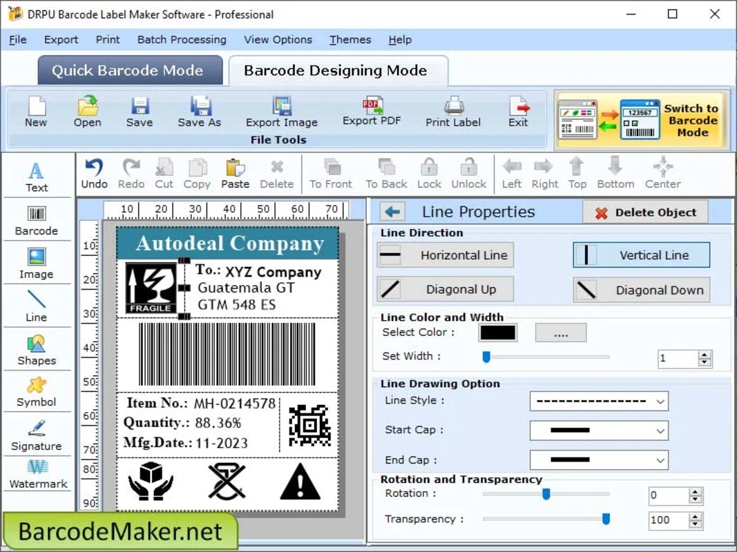 Professional Barcode Creating Software for Windows - Efficient Barcode Maker