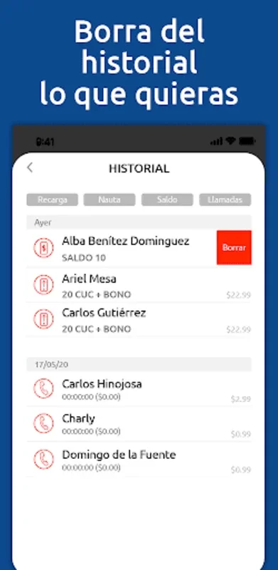 aCuba for Android - Manage Mobile Recharges & Calls Easily