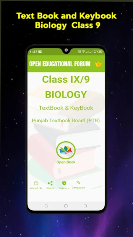 Key & Textbook Biology class 9 for Android: Comprehensive Biology Learning