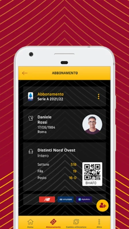 Il mio posto for Android - Simplify AS Roma Subscription Management