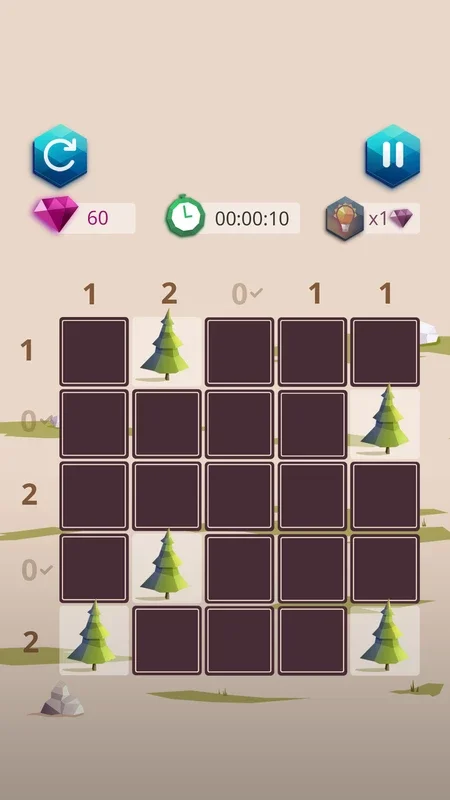 Camping master tents trees for Android: Challenging Puzzle Fun