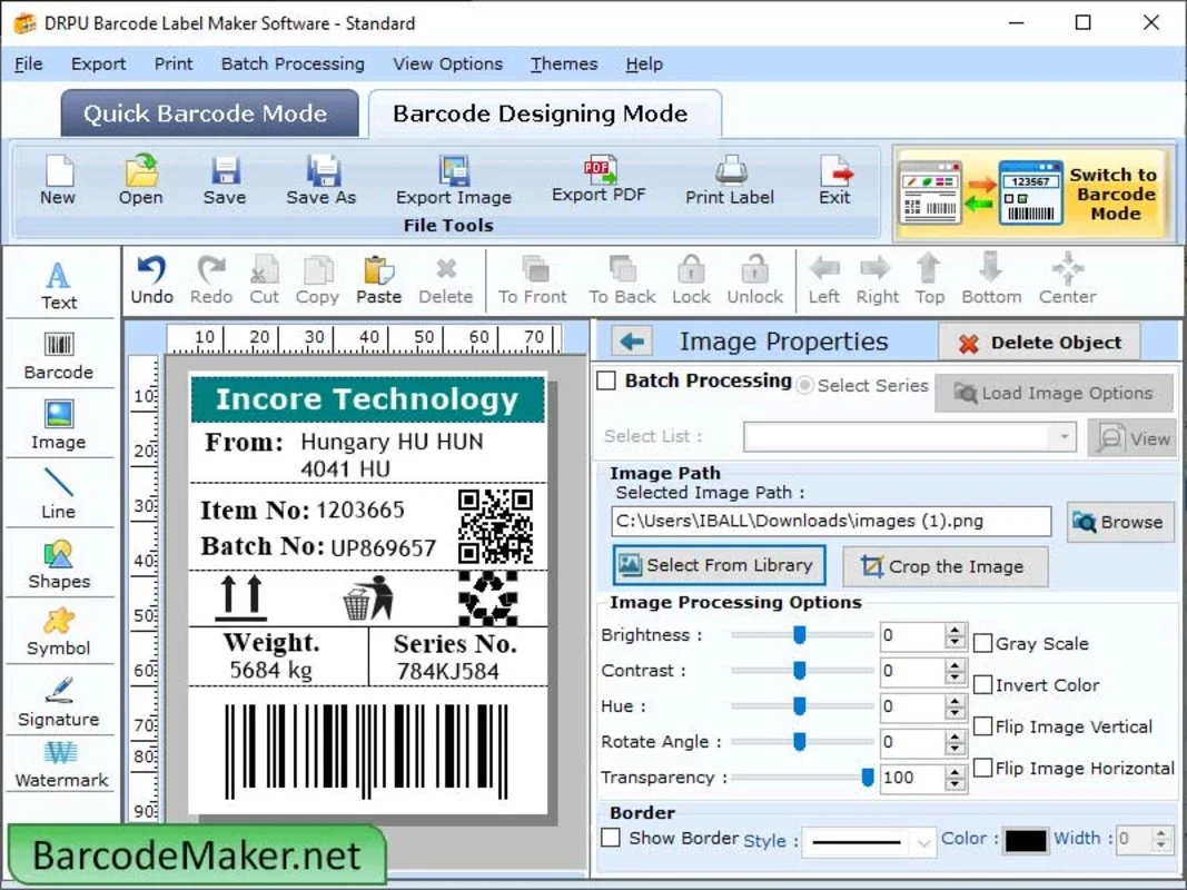 Standard Barcode Creating Tool for Windows - Effortless Barcode Generation