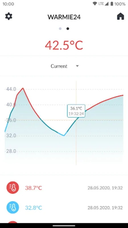 WARMIE24 - Body Thermometer for Android: Real-Time Monitoring