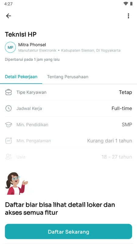 Lumina for Android - Find Jobs in Indonesia Easily