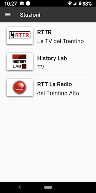 RTTR Play for Android: Stream Trentino Alto Adige Content