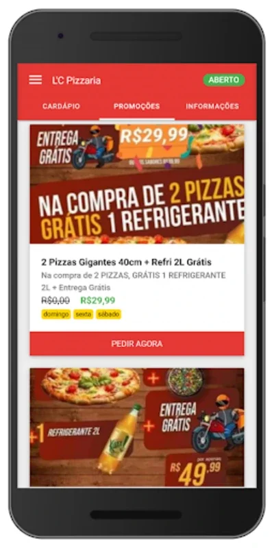 L'C Pizzaria for Android: Simplify Your Meal Ordering