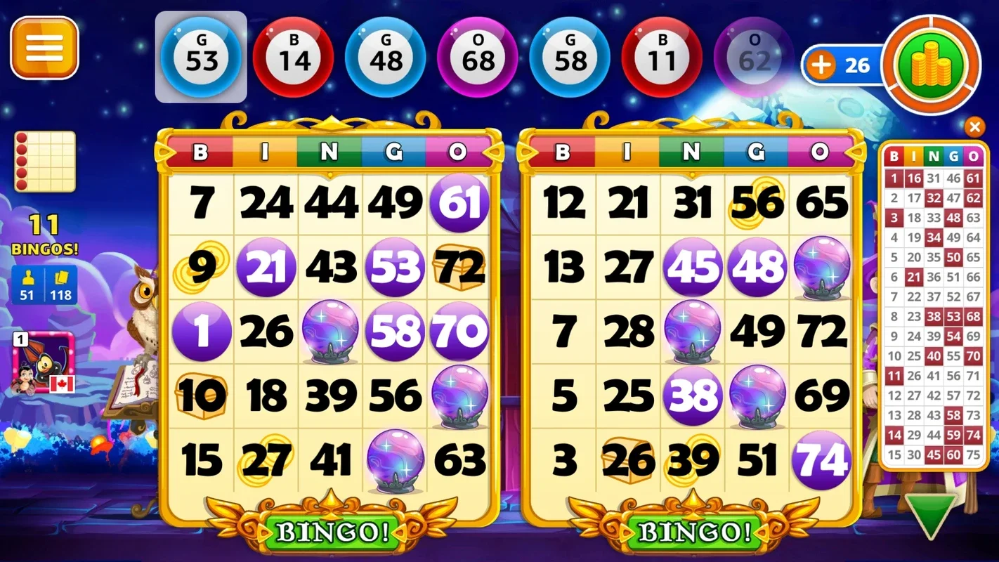 Wizard of Bingo for Android - Engaging Bingo Experience