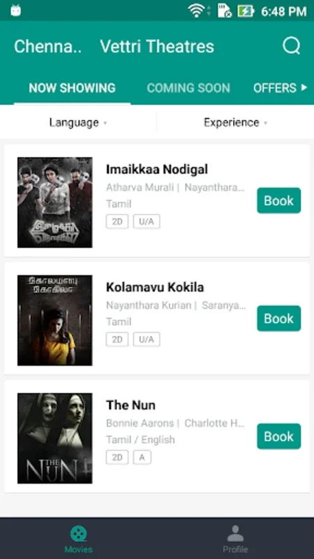 Vettri Theatres for Android - Unbeatable Theatre Experience