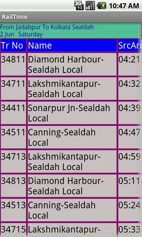 KolkataSub for Android - Real-time Train Updates at Your Fingertips