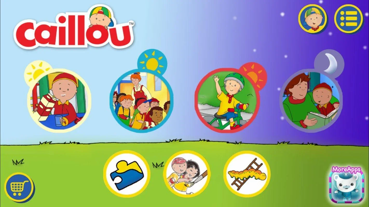 A Day with Caillou for Android: Educational Fun for Kids