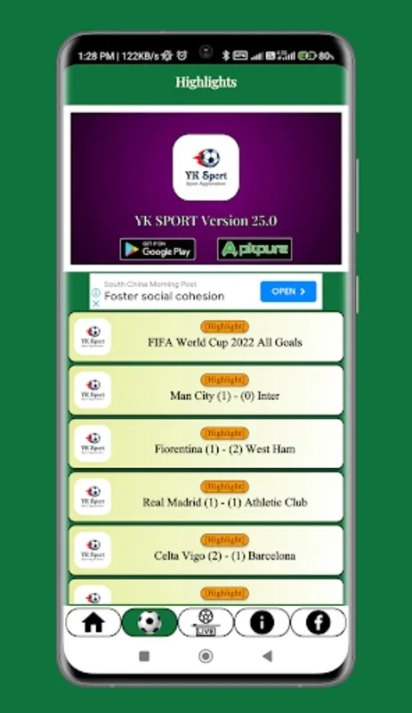 YK Sport New for Android - Your Source for Real - Time Sports Updates