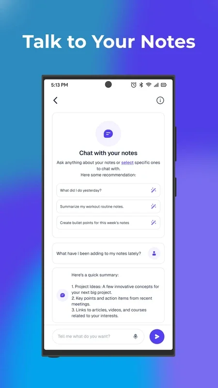 Recall - Voice Notes & AI for Android - No Downloading Needed