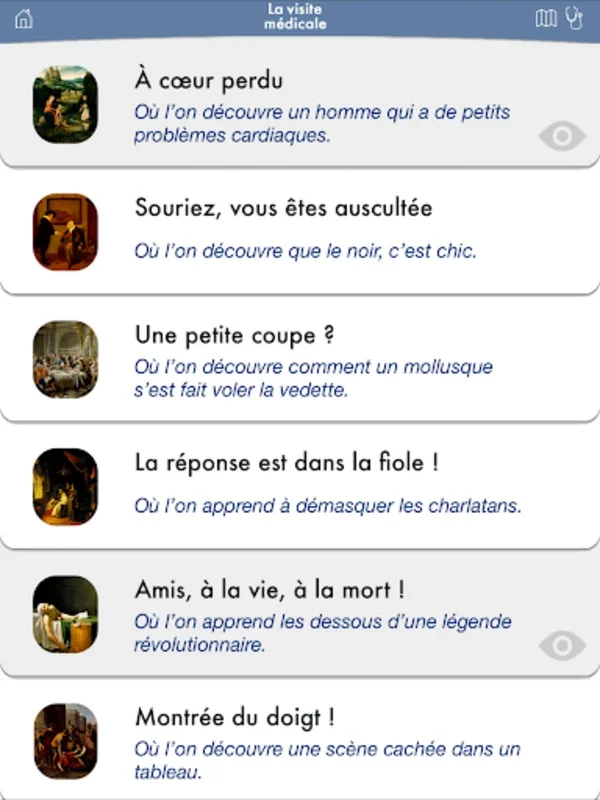 La Visite Médicale for Android: Merging Art and Medicine