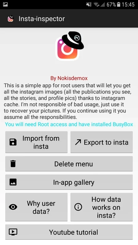 Insta-inspector for Android: Download Instagram Content