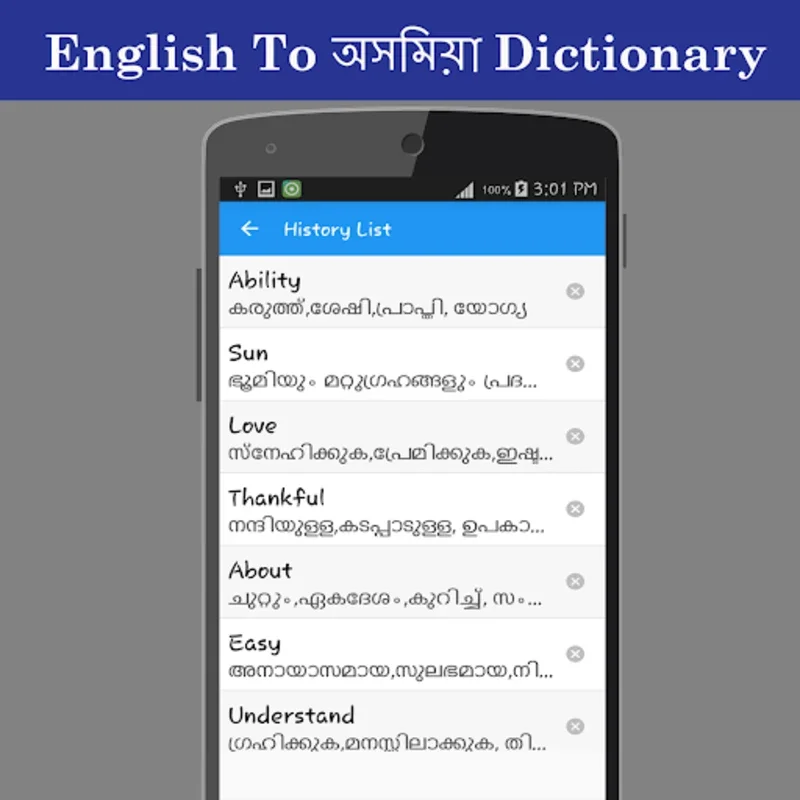 English To Assamese Dictionary for Android - Offline with Useful Features