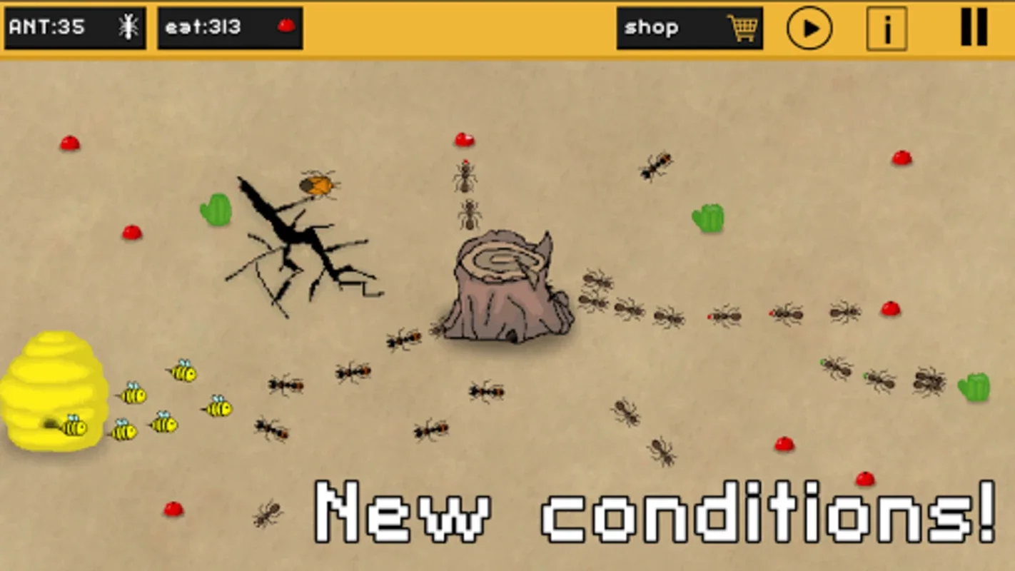 Pixel Ant Colony for Android - Immersive Strategy Simulation