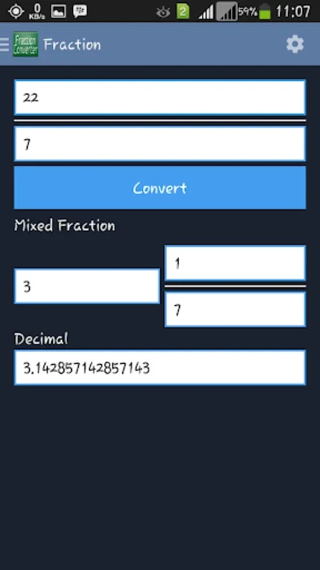 Fraction Converter for Android: Simplify Fraction Conversions