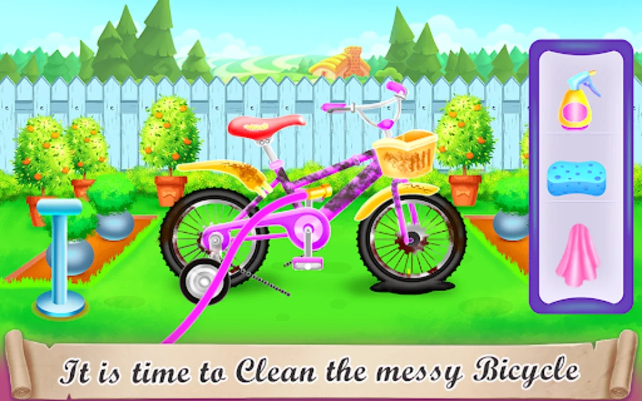 Girl Bike Fix & Washing Salon for Android - No Downloading Needed