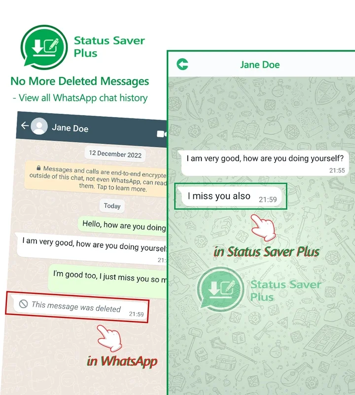 Status Saver Plus for Android - Manage WhatsApp Statuses and Chat History