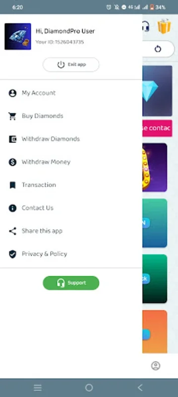 DiamondPro - FFF Diamonds for Android - No Downloading Needed