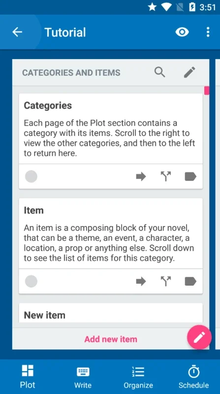 Novelist for Android - Create and Organize Your Stories