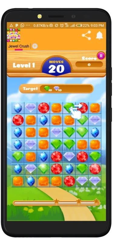 Jewel Crush for Android - Enjoy Endless Fun