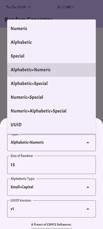 Random Generator for Android - Generate Various Random Elements