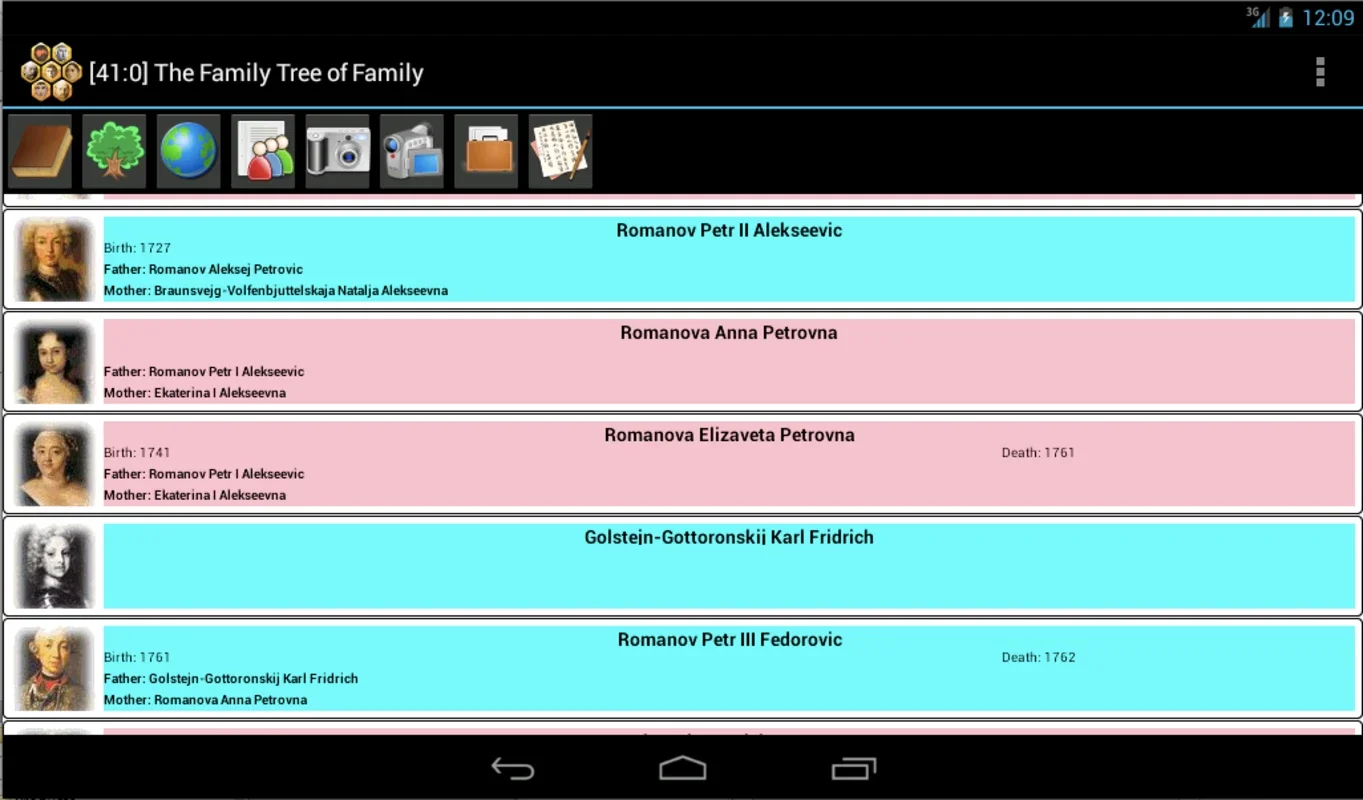 The Family Tree of Family for Android - Preserve Family Heritage