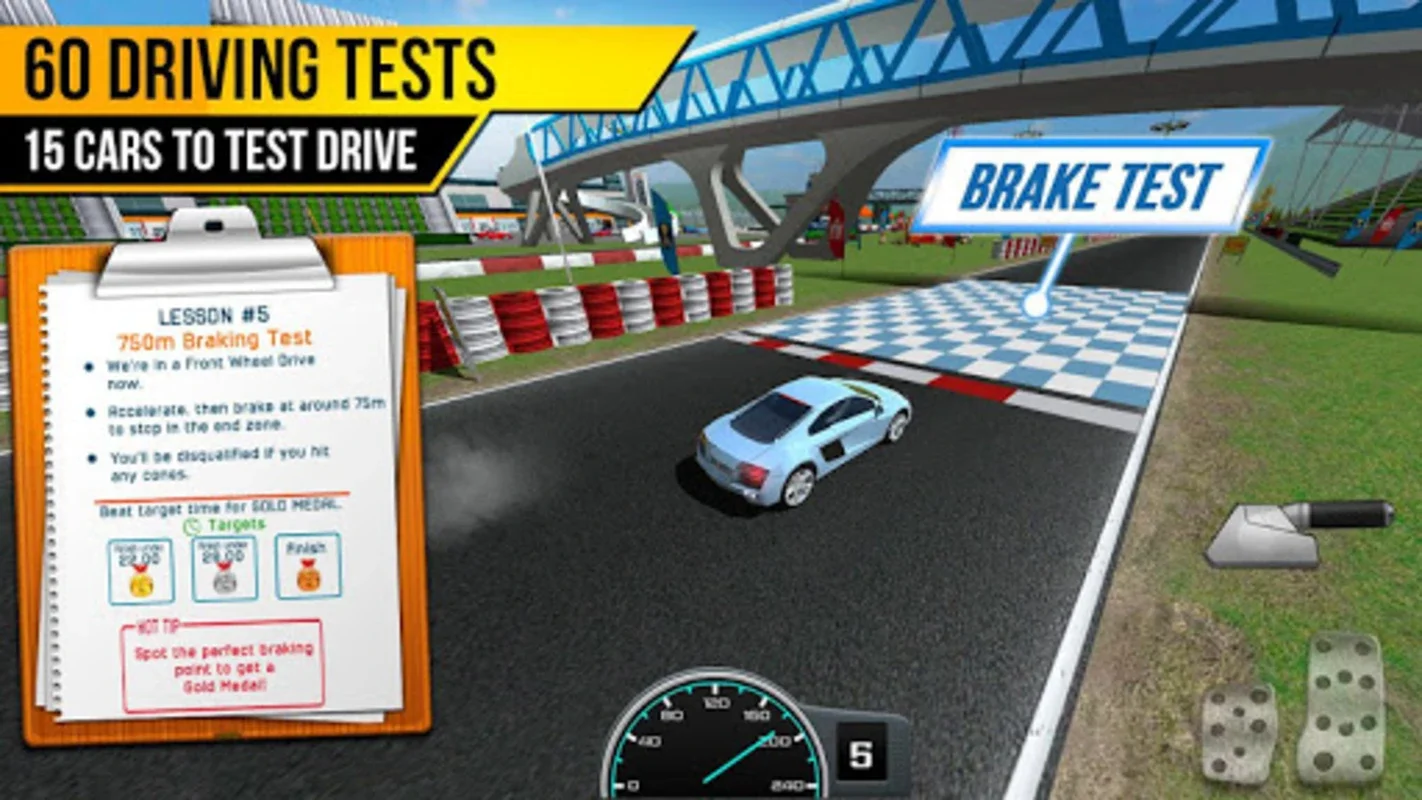 Race Driving License Test for Android - Realistic Racing Experience