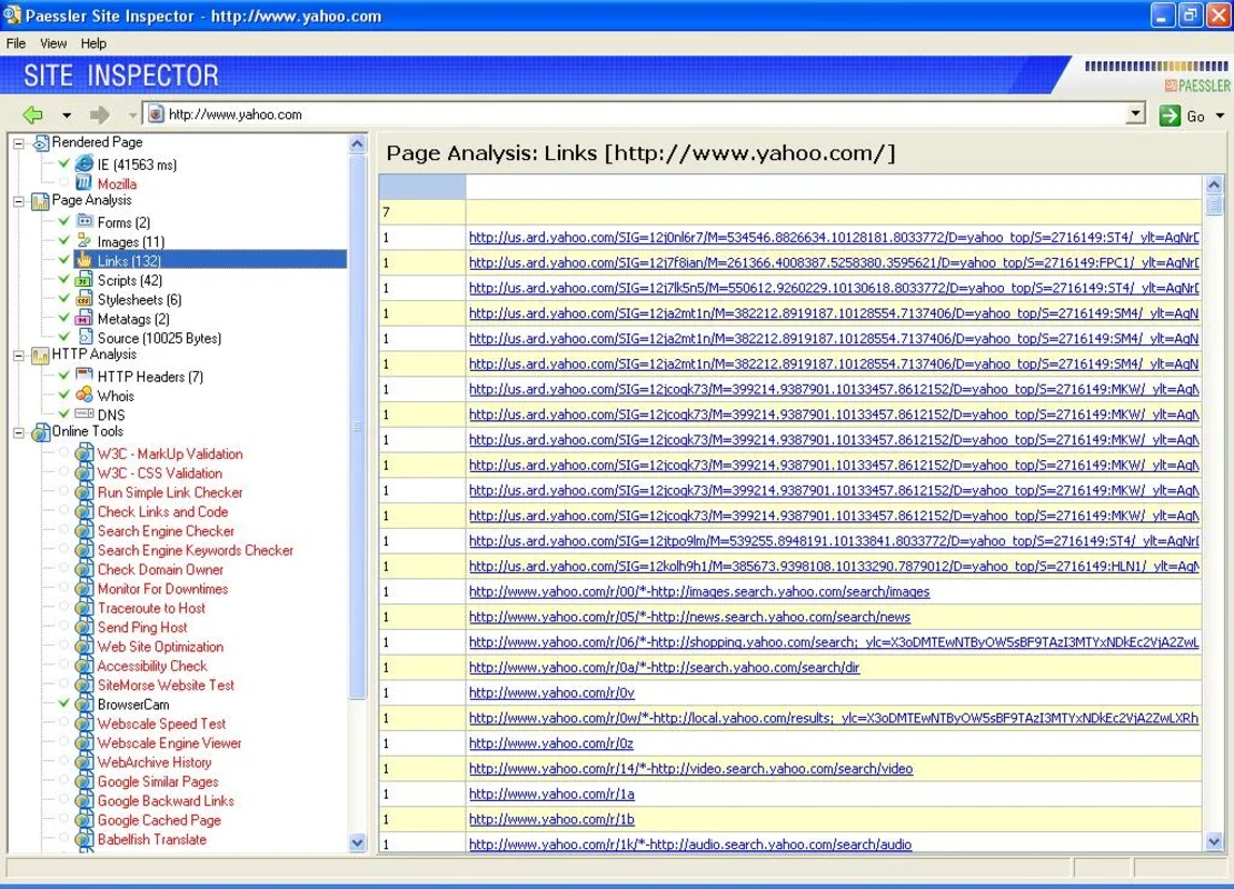 Paessler Site Inspector for Windows - Free Download