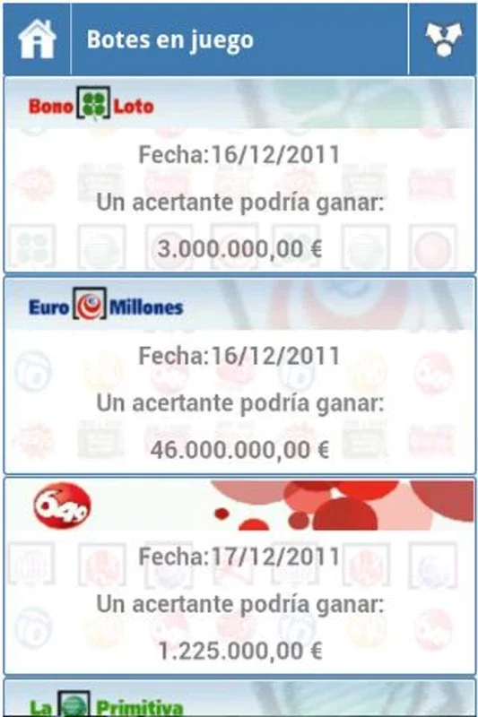 Resultados Loterias for Android - Check Spanish Lottery Results