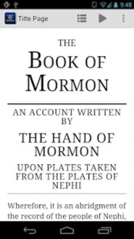 The Book of Mormon for Android - Spiritual Insights and Learning