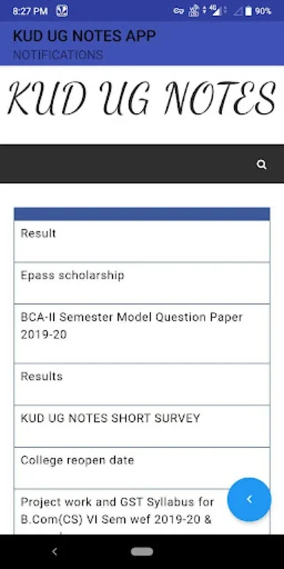 KUD UG NOTES (Karnataka Univer) for Android - No Downloading Required