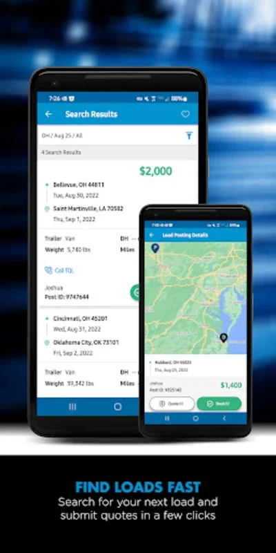 Carrier Dashboard for Android - Streamline Trucking Operations