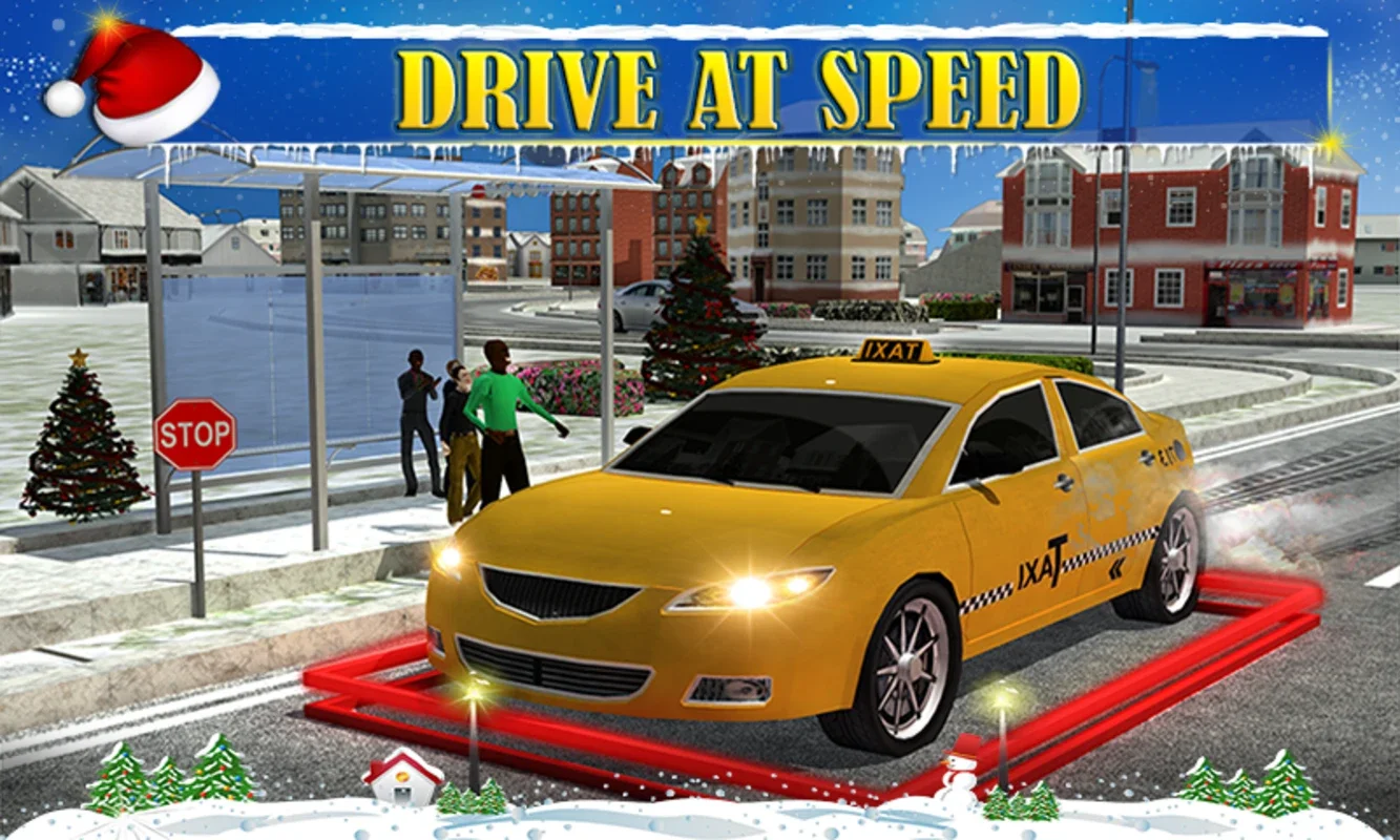 Christmas Taxi Duty 3D for Android - Thrilling Taxi Rides