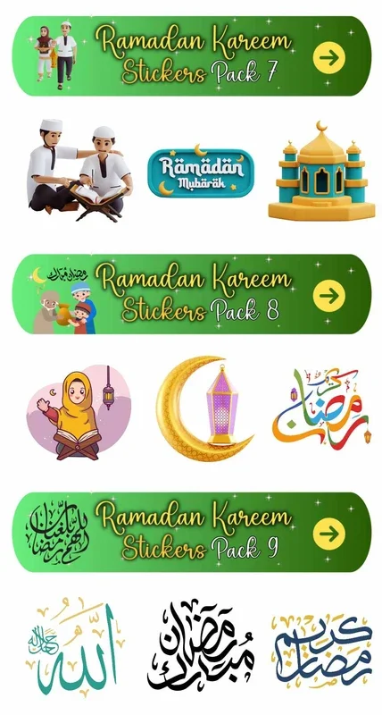 Ramadan Kareem Stickers 2024 for Android - No Downloading Needed