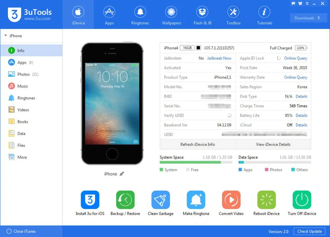 3uTools for Windows: Manage iOS Devices Efficiently