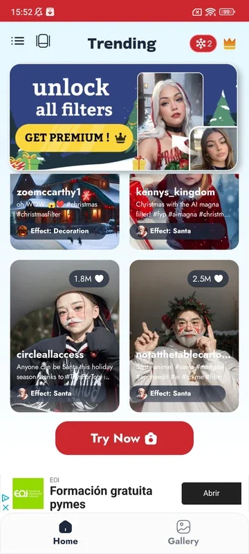 XmasAI: AI Christmas Filter for Android - Download the APK from AppHuts