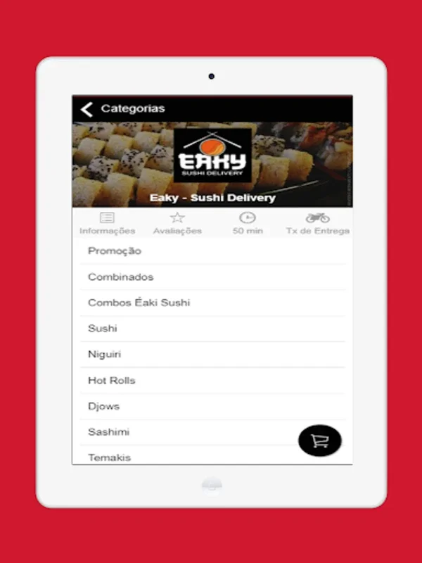 Éaky Express for Android - Seamless Sushi Delivery