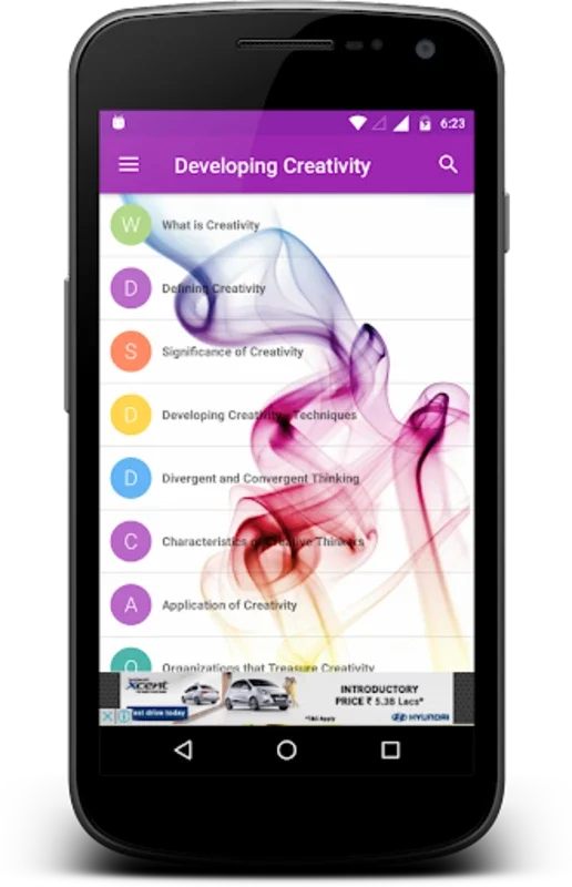 Developing Creativity for Android: Enhance Creativity